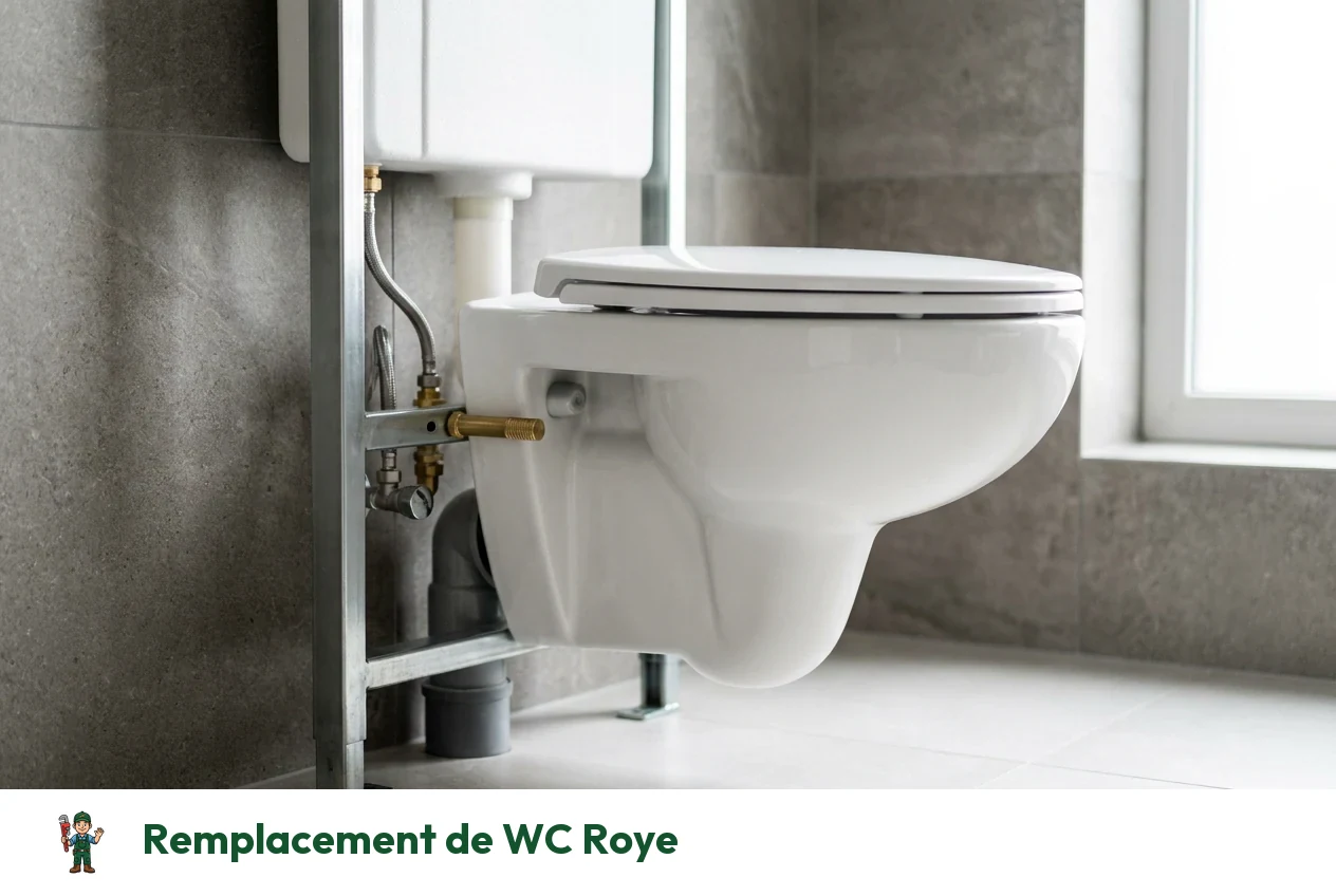 Remplacement de WC à Roye